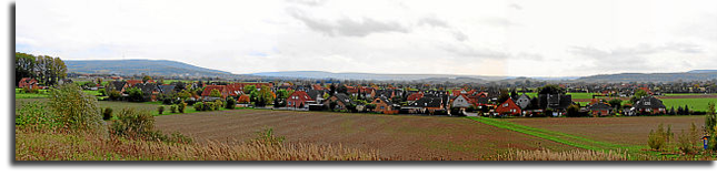 Wilhelmsdorf vom Mittellandkanal aus gesehen